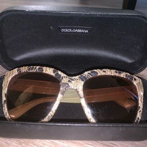 Dolce and Gabbana lace overlay sunglasses